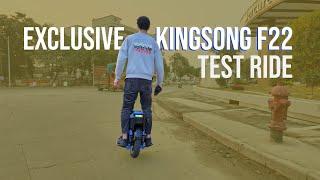 KingSong F22 Exclusive Test Ride!