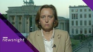 German right-wing leader challenged on immigration - BBC Newsnight