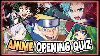 GUESS THE ANIME OPENING | 50 Openings [Very Easy - Very Hard]