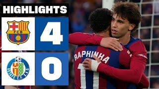 FC BARCELONA 4 - 0 GETAFE CF | HIGHLIGHTS LALIGA EA SPORTS