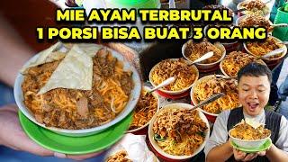 MIE AYAM 10 RIBU PORSI BRUTAL, MANGKOKNYA SAMPE GAK CUKUP!