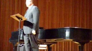 Michael Jorgensen singing Brahms Guten Abend, gute Nacht