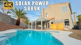 Las Vegas Home for Sale | SOLAR Power w/ POOL and Spa | GATED | BEST Remodel | Downstairs PRIMARY