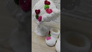 Crochet Baby Booties️🩷 #handmadeseller #crochet #newmom