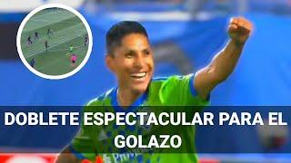 DOBLETE ESPECTACULAR DE RAÚL RUIDÍAZ PARA EL GOLAZO DESDE FUERA del AREA CON SEATTLE SOUNDERS