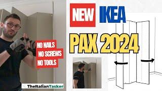 NEW IKEA PAX WARDROBE 2024 - no nails no screws, no tools