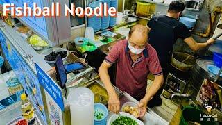 SLURP! Superb Singapore Fish Ball Noodle at Ah Ter | HAWKER FOOD