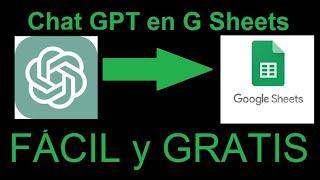 Chat GPT en Google Sheets (FÁCIL y GRATIS)