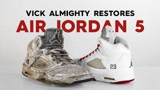 Vick Almighty Restores COOKED Air Jordan 5 With Reshoevn8r