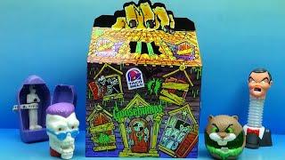 1996 GOOSEBUMPS set of 4 TACO BELL CREEPY COLLECTIBLES VIDEO REVIEW