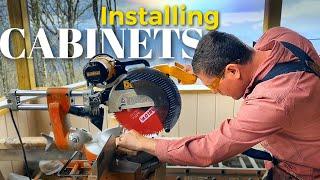 Cabinets | How to install kitchen uppers, base, and island