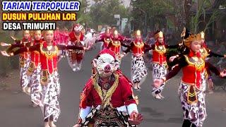 DUSUN PULUHAN LOR DISPLAY TERPOPULER TARI KREASI KIRAB BUDAYA HARI JADI DESA TRIMURTI SRANDAKAN