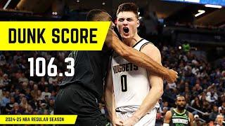 Top 100 Dunks of the 2024-25 NBA Season So Far | Ranked by Dunk Score