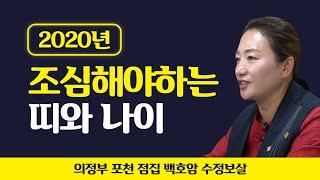 2020년 경자년 (쥐띠,뱀띠,말띠,원숭이띠,개띠,돼지띠 운세) 조심해야하는 나이 의정부점집 포천점집 수정보살