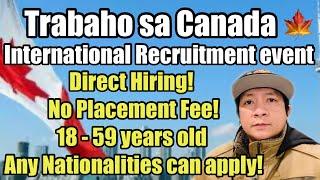 Para sa mga nangangarap makarating at Makapag trabaho sa Canada  Direct hiring! No placement fee