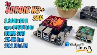 Odroid H3+ First Look, An All New Tiny & Fast X86 SBC! EMU, Gaming, 4K Testing