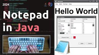 ASMR Programming - Notepad Text Editor  - Java Beginner Project Tutorial