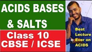 Acids Bases  and Salts 01 : ACIDS : CBSE / ICSE CLASS 10