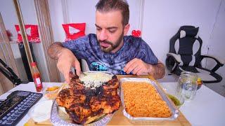 موكبانغ مندي دجاج عالفحم Charcoal Grilled Chicken Mandi Mukbang Eating Show