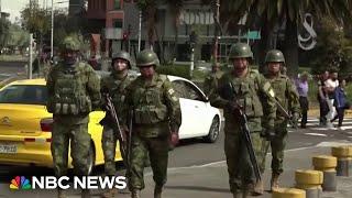 Ecuador enters 'internal armed conflict' after gang attack at tv station