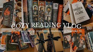 cozy reading vlog  exciting bookmails, annotating a new fave, mini TBR & journaling 