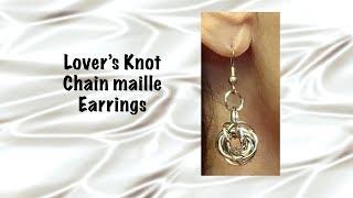 Lover's Knot Chain Maille Earrings Easy DIY