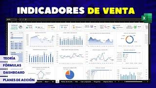 INDICADORES Y DASHBOARD DE VENTAS + Plantilla Excel editable