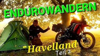 Im Havelland Biwakieren  Teil 2 - Wildcampen Bikepacking Endurowandern in Brandenburg Husky Zelt