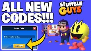 STUMBLE GUYS CODES *NEW* STUMBLE GUYS US CREATOR CODES 2024