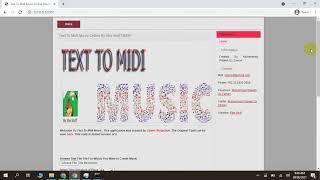 Plain Text To Midi Music (text to midi converter)