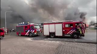 Grote brand #Roden 2e Industrieweg 31 januari 2023