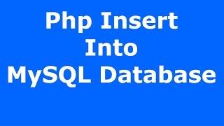 Php : How To Insert Data Into MySQL Database Using Php MySQLI [ with source code ]