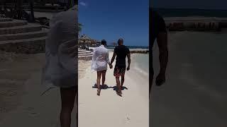 Just a happy couple walking on the beach #reggae #asafapowell #beach life h