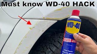 Remove scratches from car with WD40 - Hack