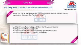 COG-205 - IBM Cognos 8 Controller Technical Specialist Question Bank with Real Questions