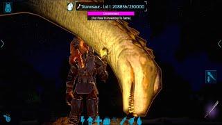 Ark Mobile Titanosaur Taming (Solo) | How To Tame Titanosaur In Ark Mobile | 2023