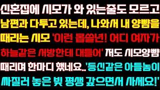 [반전 신청사연] 신혼집에 시모가 있는줄 모르고 남편과 대화중인데 나와서 아들편 들던 시모 진실을 말하자 혼절하는데/실화사연/사연낭독/라디오드라마/신청사연 라디오/사이다썰