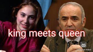 Judit polger sacrifices a piece aganist Kasparov