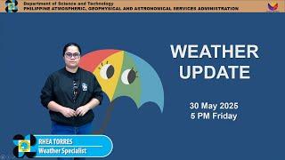 Public Weather Forecast issued at 5PM | May 30, 2025 - Friday