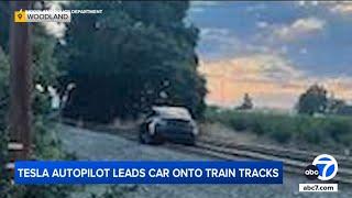 Tesla Autopilot leads driver onto active train tracks after mistaking it for road