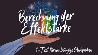 Wie werte ich  einen t-Test für unabhängige Stichproben in RStudio aus?| Effektstärke - Teil 6