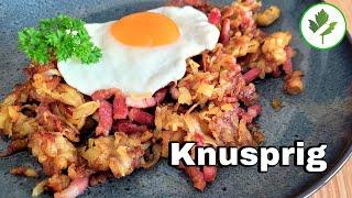 Ein einfaches, knuspriges Pfannengericht aus Kartoffeln  Für Singles oder als Beilage