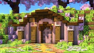 Easy Cherry Blossom Hobbit Hole | Minecraft Tutorial