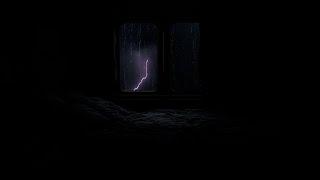 Heavy Rain and Thunderstorm Sounds - Real Thunder And Rainstorm For Deep Nighttime Sleep