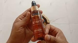 Tresemme new, gloss ultimate with macadamia oil, ultra shine hair serum, heat protection upto 230'c