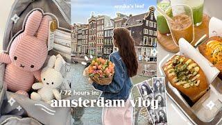 72 hours in AMSTERDAM cute cafes, miffy store, food & shopping recs, tulip garden, biking, etc.