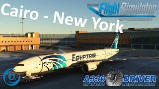 Updated PMDG 777: Brand New CAIRO to NEW YORK | FULL FLIGHT | Real Airline Pilot