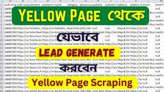 How to find real estate agents | Yellow Pages Scraping | B2B Lead Generation By Freelancer Prosanto