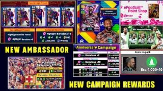 Big UpdateUpcoming New Campaign, Free Coins, New Ambassador Pack | eFootball 2025™.