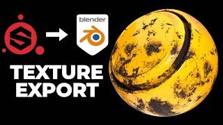 How to export textures from Substance Painter to Blender